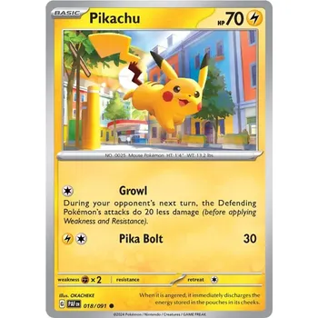 Karetní hra Pikachu 018/091- Paldean Fates Typ karty: Non-Holo