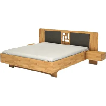 Postel Dřevěná postel Levita 200x140 Dub Doprava ZDARMA.