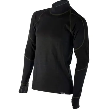 NANOSPOL triko THERMO s Merino vlnou dlouhý rukáv pánské BLACK - L