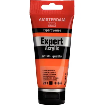 Vodová barva Akrylová barva Amsterdam Expert - 211 Cadmium Orange Objem: 75 ml