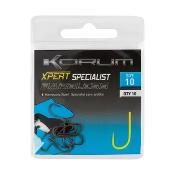 Rybářský háček 10ks - Háček Korum Barbless Xpert Specialist Hook Velikost 12