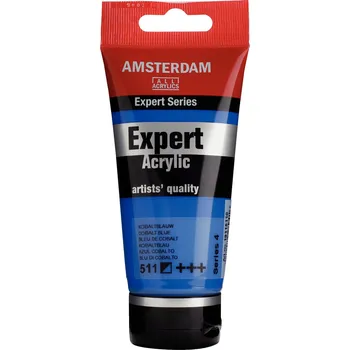 Vodová barva Akrylová barva Amsterdam Expert - 511 Cobalt Blue Objem: 75 ml