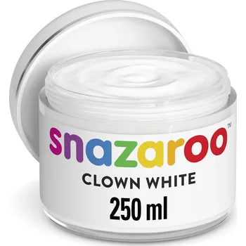 Speciální výtvarná barva Barva na obličej 250ml Snazaroo - klaunská bílá