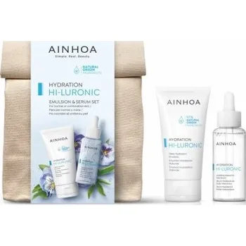 Kosmetická sada Ainhoa Hi-luronic Hydration Set - Emulze 50 ml + sérum 50 ml Dárková sada