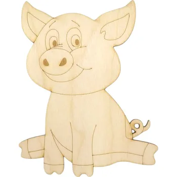 omalovánky Pehucraft Dřevěná omalovánka prasátko