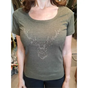 Dámské tričko jelen hlava velikost košile: M