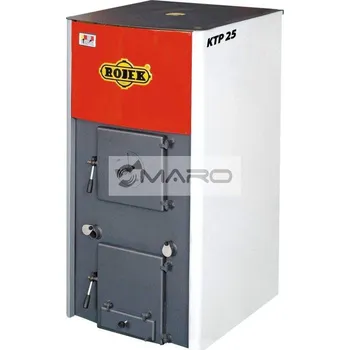Kotel Rojek Kotel na hnědé uhlí a dřevo s dochlazovací smyčkou, Ekodesign, 4. třída uhlí, 5. třída dřevo KTP 25, 25 kW, 1027005