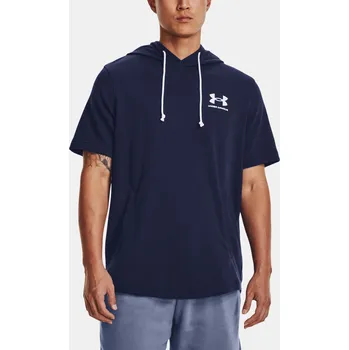 Pánská mikina Pánská mikina Under Armour UA Rival Terry LC SS HD-BLU - tmavě modrá Velikost: M