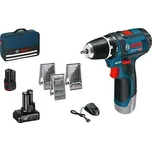 Bosch Professional Aku vrtací šroubovák GSR 12V-15, 12 V, 400/1300 ot./min. 0615990G6L