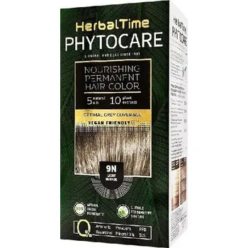 Barva na vlasy Herbal Time Phytocare permanentní barva na vlasy natural Vegan 9N světle blond 130 ml