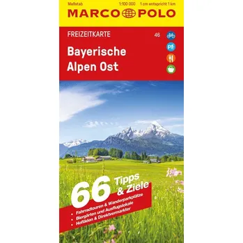 MARCO POLO Freizeitkarte 46 Bayerische Alpen Ost 1:100.000