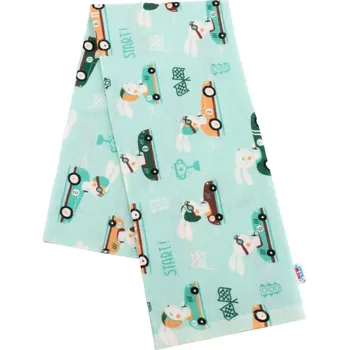 látková plena Flanelová plena s potiskem New Baby zelená ready steady GO