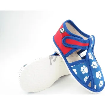 Chlapecké bačkory Dětské pantofle RAK 100015 - Modré tlapky (Tlapková patrola) - vel. 17