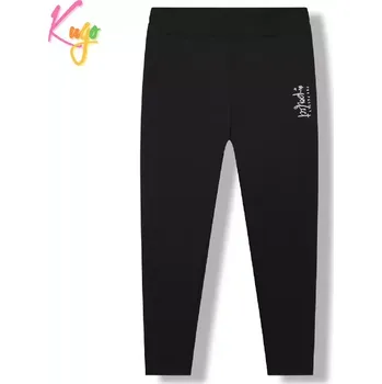 Dívčí legíny Dívčí funkční legíny Kugo GL8720, černé / sv. růžový nápis