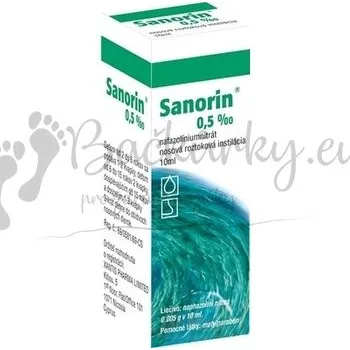 Lék na kašel, rýmu a nachlazení Sanorin 0,5 promilové nosní kapky 10ml