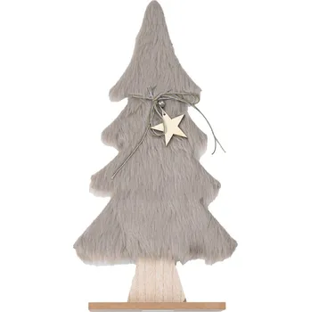 Vánoční dekorace Textilomanie vánoční stromeček 28 cm šedá