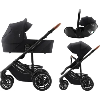 Kočárek Britax Römer SET 3v1 Smile 5Z + hl. korba + autosedačka Baby-Safe PRO, Galaxy Black