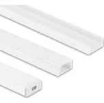 Přisazený hliníkový profil bílý PG2 16x8mm s mléčným difuzorem 2m McLED ML-761.312.74.2