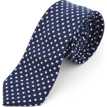 Kravata Polyesterová kravata s hvězdičkami v námořnické modré - Tailor Toki