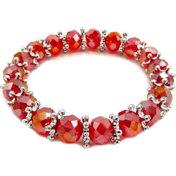 Náramek Steel Jewelry Náramek ČERVENÝ BNR240174 dárkové balení zdarma