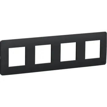 vypínač Schneider Electric Nová Unica Studio čtyřrámeček antracit NU200854