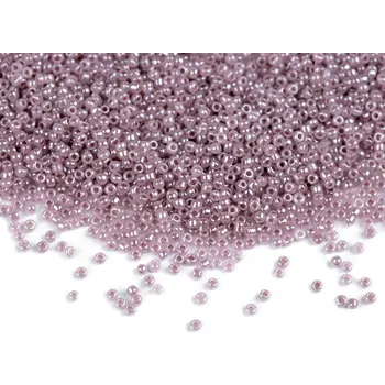 Korálek Rokajl 15/0 - 1,5 mm perleťový, neprůhledný Varianta: M340 šedá, Balení: 450 g