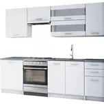 Kuchyňská linka 2,4m, bílá, FABIANA