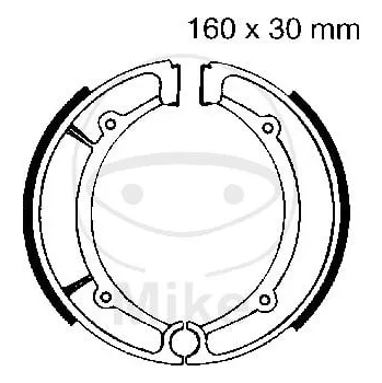 Brzda pro motocykl STANDARDNÍ BRZDOVÉ ČELISTI YAMAHA YFM 400 Kodiak 4WD 2003-2005