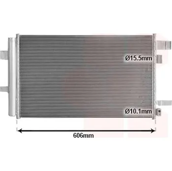 Klimatizace automobilu Kondenzátor, klimatizace VAN WEZEL 51015705