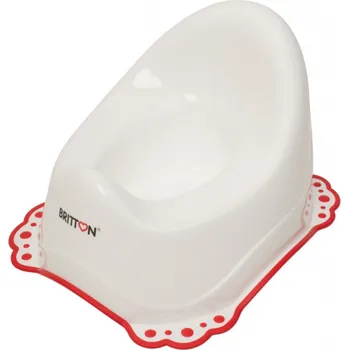 Nočník BRITTON Anatomicky tvarovaný nočník s protiskluzovým okrajem BÍLÝ - VÝPRODEJ DVOREČEK