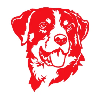 Polep vozidla SAMOLEPKA Pes 197 pravá Appenzellský salašnický pes (10 - červená) NA AUTO, NÁLEPKA, FÓLIE, POLEP, TUNING, VLASTNÍ TEXT, TISK, AUTOSAMOLEPKY.cz, POLEPY, OBRÁZEK, LOGO, SAMOLEPKY