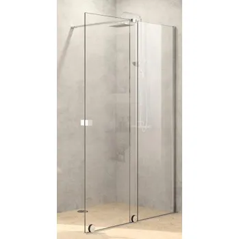 Huppe HÜPPE XTENSA PURE sprchové dveře 160x200 cm, posuvné, pravé, stříbrná pololesklá/sklo čiré