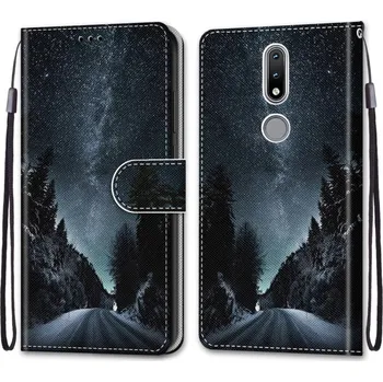 Náhradní kryt pro mobilní telefon VSECHNONAMOBIL 30820 ART Peňaženkový kryt Nokia 2.4 ROAD