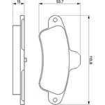 BOSCH Sada brzdových destiček, kotoučová brzda 0986424277