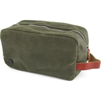 Kosmetická taška Olivová kosmetická taška z voskovaného plátna Bridge - Lucleon
