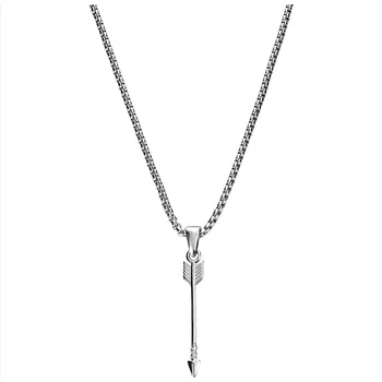 Náhrdelník Atlas | Náhrdelník s přívěskem ocelový šíp stříbrné barvy - Arkai
