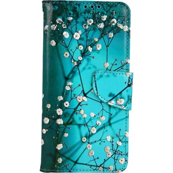 Pouzdro na mobilní telefon Pouzdro Xiaomi Redmi Note 13 Pro 5G knížkové Modré s květy (kryt neboli obal na Xiaomi Redmi Note 13 Pro 5G)