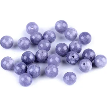 Korálek Minerální korálky Křemen se Sodalitem Ø8 mm, Balení 50 ks, Varianta modrofialová