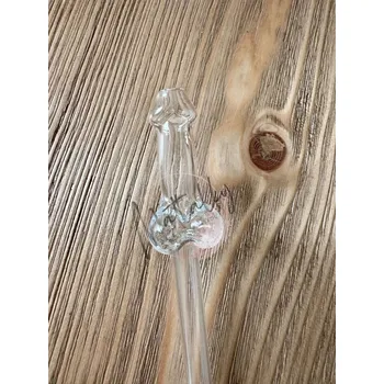 Skleněné brčko pindík