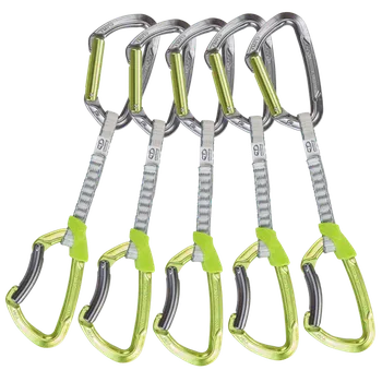 expreska Climbing Technology Lime set DY 12 cm 5 ks zelený