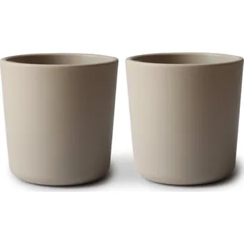 dětská jídelní sada MUSHIE hrneček Vanilla 2ks