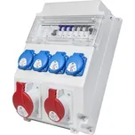 Zásuvková skříň ETI EDS11 RCD 4/2 16/32 B IP54 4x230V 1x400V/32A/5p 1x400V/16A/5p 001105415 EDS11 RCD 4-2/2-5 16/32)