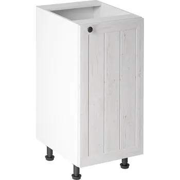 Kuchyňská skříňka PROVENCE k | dolní skříňka D40-P s policí | PRAVÁ | 40 cm | SOKL v CENĚ | bílá/borovice andersen