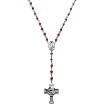 Růženec Varietas | Růženec z chirurgické oceli a pískovce zlaté barvy - Trendhim