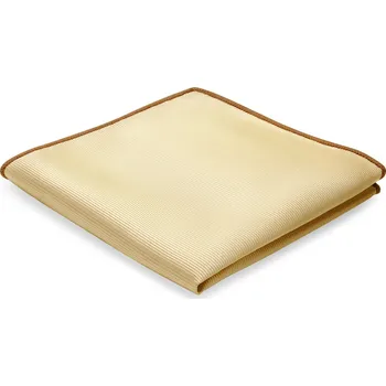 Látkový kapesník Rypsový kapesníček do saka v&nbsp;barvě šampaňského - Trendhim