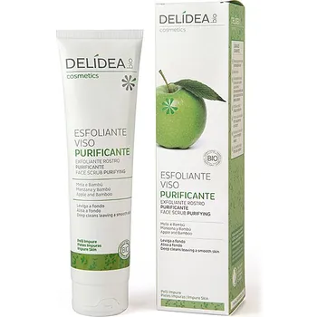 Pleťový krém Delidea Jablko a bambus vegan purifikační peeling na obličej 150 ml