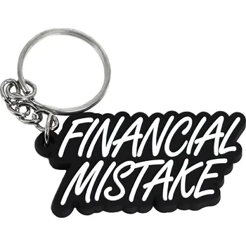 PVC gumová klíčenka "Financial Mistake"