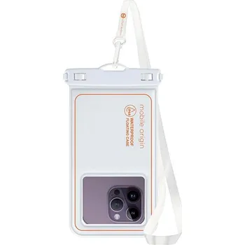 Pouzdro na mobilní telefon Mobile Origin Waterproof Floating Case 6.5" White/Orange