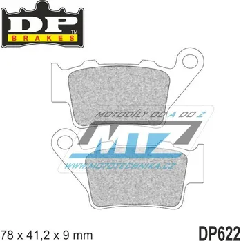 Brzdová destička BRZDOVÉ DESTIČKY MX ATK/HON/GAS F/R DP622