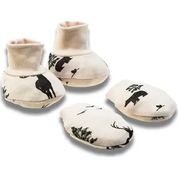 Kojenecké oblečení Kojenecký bavlněný set-capáčky a rukavičky Nicol Bambi Univerzální